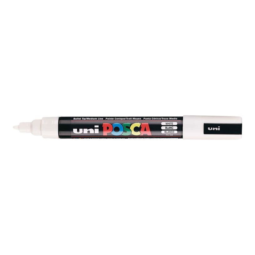 3296280033426-POSCA PC-5M - Pack de 4 marqueurs - noir, argent, blanc, or-P_79407590_6-13