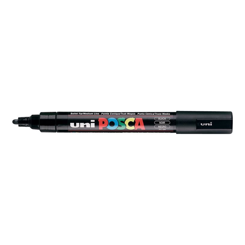 3296280033426-POSCA PC-5M - Pack de 4 marqueurs - noir, argent, blanc, or-P_79407590_7-14