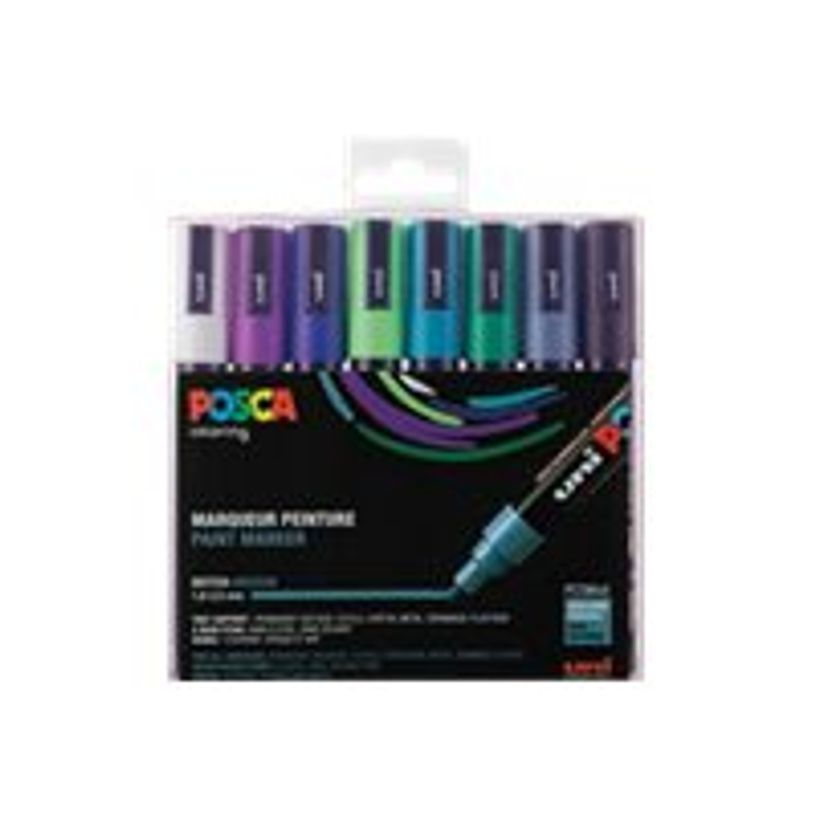 3296280033440-Posca - Pack de 8 marqueurs peinture - pointe moyenne-P_79407592_1-0