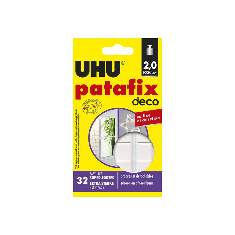 4026700381504-UHU Patafix deco - 32 pastilles adhésives - blanc - non permanent-P_79407600_1-1