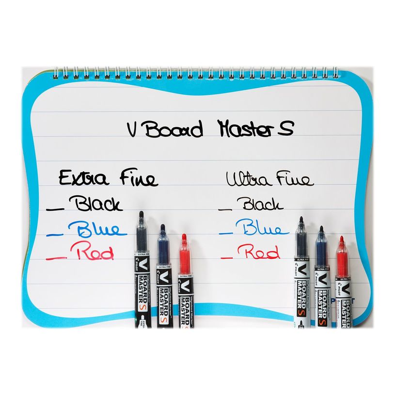 4902505487378-Pilot V BOARD MASTER S - Marqueur effaçable - pointe ultra fine - rouge-P_79407602_2-2