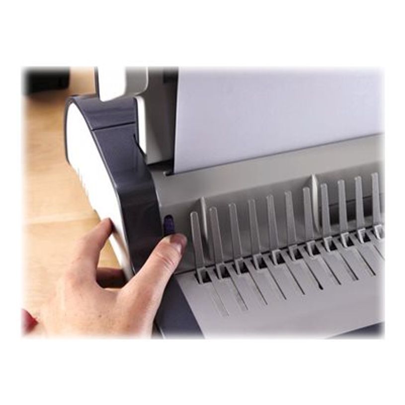 043859512157-Fellowes Quasar-E 500 - machine à relier / relieuse perforeuse éléctrique - perfore 22 fe-P_79407857_8-7