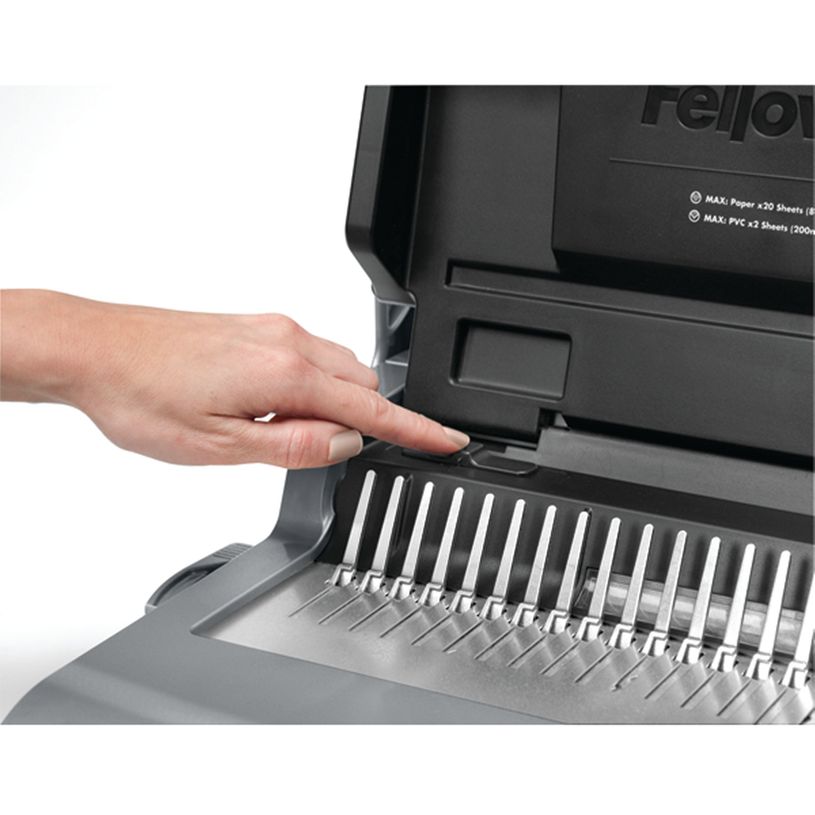 043859651252-Fellowes Quasar +500 - machine à relier / relieuse perforeuse manuelle - perfore 25 feuille-P_79407860_7-3