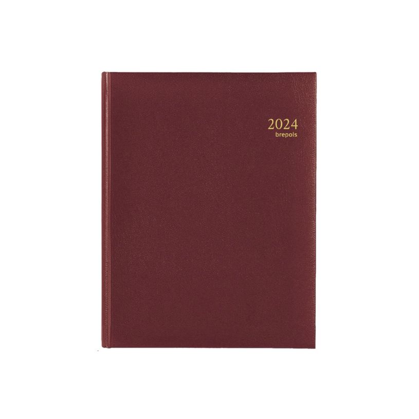 5412303005203-Agenda Lima Timing - 1 semaine sur 2 pages - 17 x 22 cm - bordeaux - Brepols-P_79407875_3-1