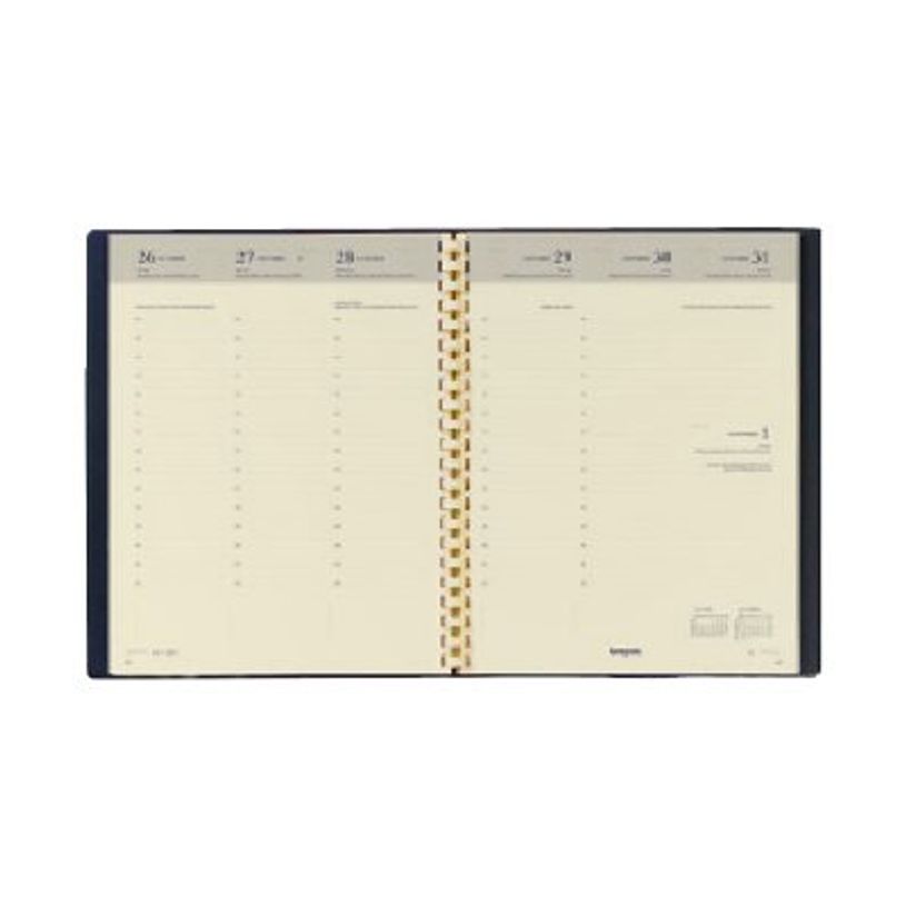 5412303124584-Agenda Palermo Timing - 1 semaine sur 2 pages - 17 x 22 cm - brun - Brepols-P_79407878_2-1