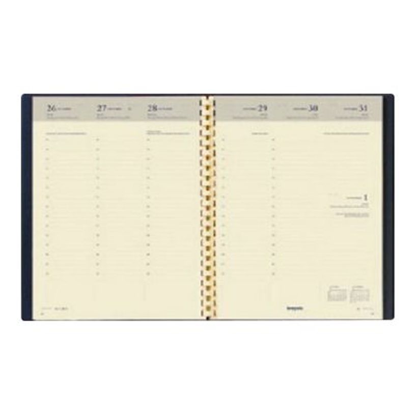5412303131483-Agenda spiralé Palermo Timing - 1 semaine sur 2 pages - 17 x 22 cm - noir - Brepols-P_79407879_2-1
