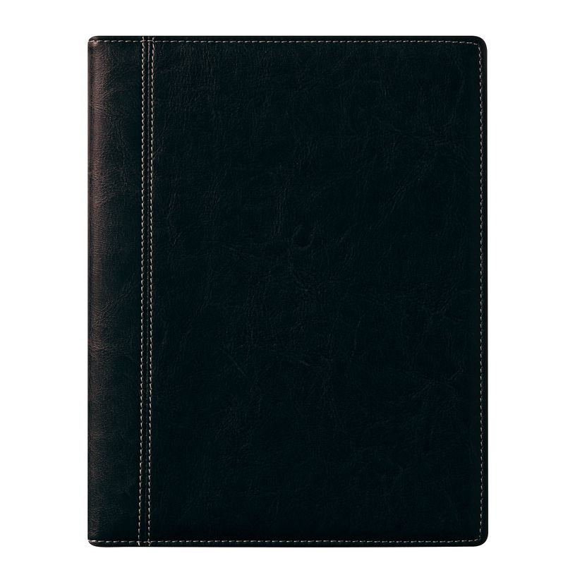 5412303142502-Agenda spiralé Palermo Optivision - 1 semaine sur 2 pages - 17 x 22 cm - noir - Brepols--0