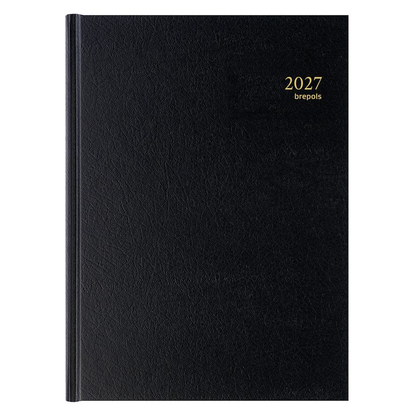 2012349312162-Agenda Santex Bremax - 1 jour par page - 21 x 29 cm - noir - Brepols--0