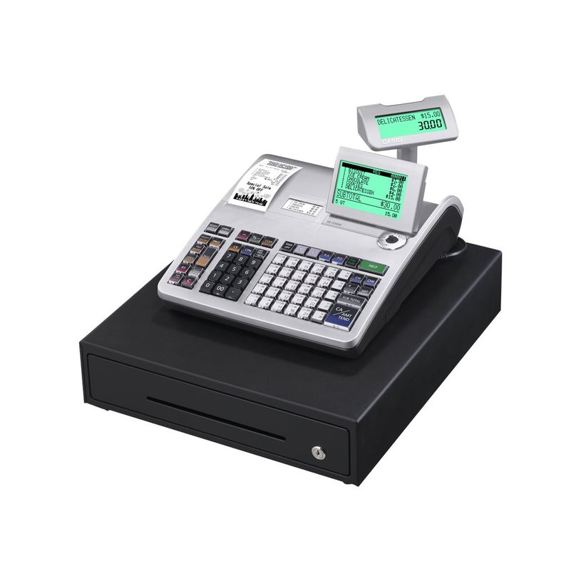 4971850511403-Casio SE-S3000 - caisse enregistreuse - certifié loi fiscale 2018.- Tiroir : 8 pièces et -P_79407936_1-0