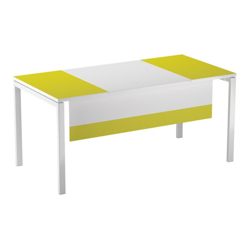 3660141251456-Voile de fond pour bureau EASYDESK L140cm - Blanc/vert-P_79407964_1-0