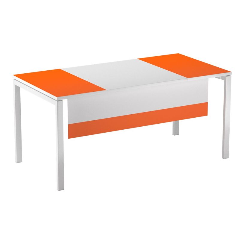 3660141251586-Voile de fond pour bureau EASYDESK L180cm - Blanc/orange-P_79407977_1-0