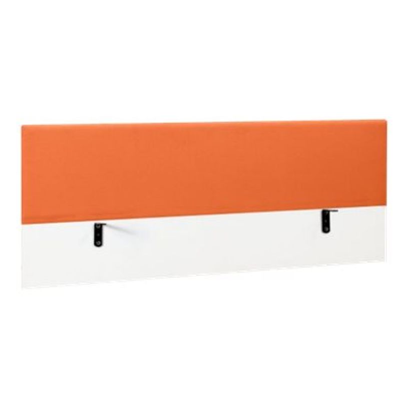 3483600495129-Écran de séparation pour bureau SUNDAY - L120 x H60 - tissu mandarine-P_79408102_1-0