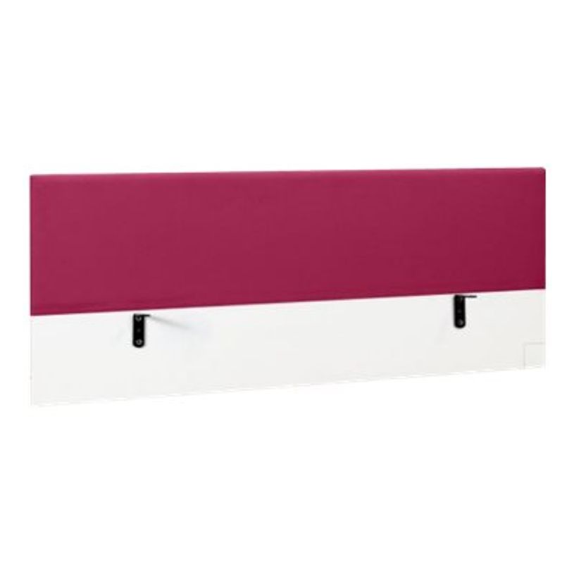 3483600495181-Écran de séparation pour bureau SUNDAY - L140 x H60 - tissu framboise-P_79408108_1-0