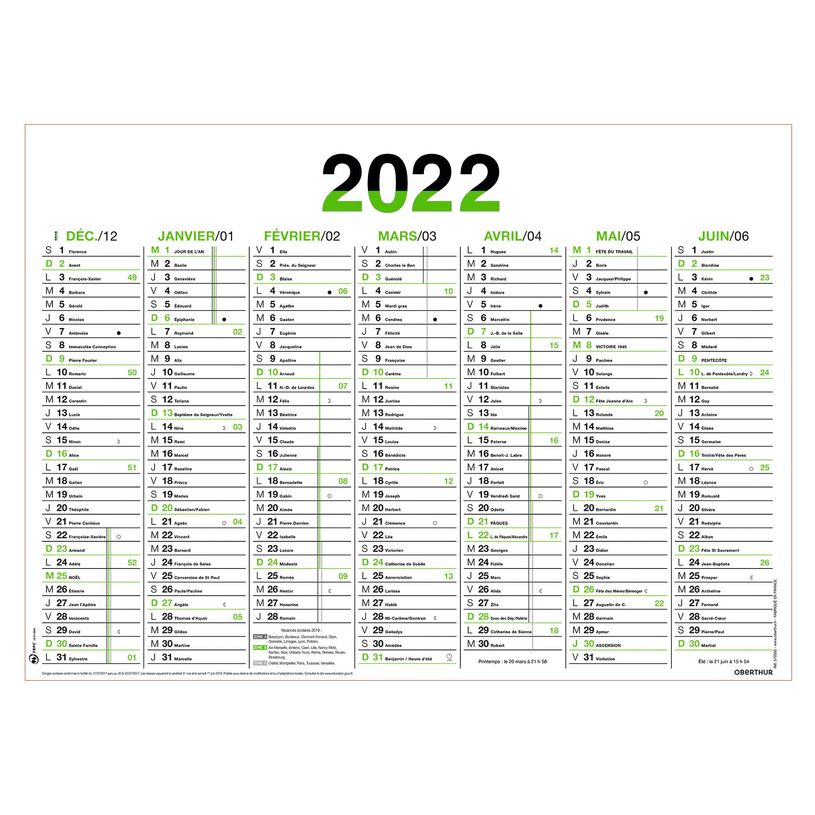 3108722705009-Oberthur Fluo - Calendrier 7 mois par face - 21 x 27 cm - disponible dans différentes coul-P_79408778_8-7