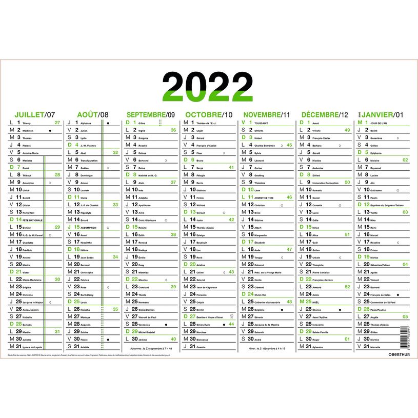 3108725705006-Oberthur Fluo - Calendrier 7 mois par face - 41 x 57 cm - disponible dans différentes coul-P_79408780_9-8