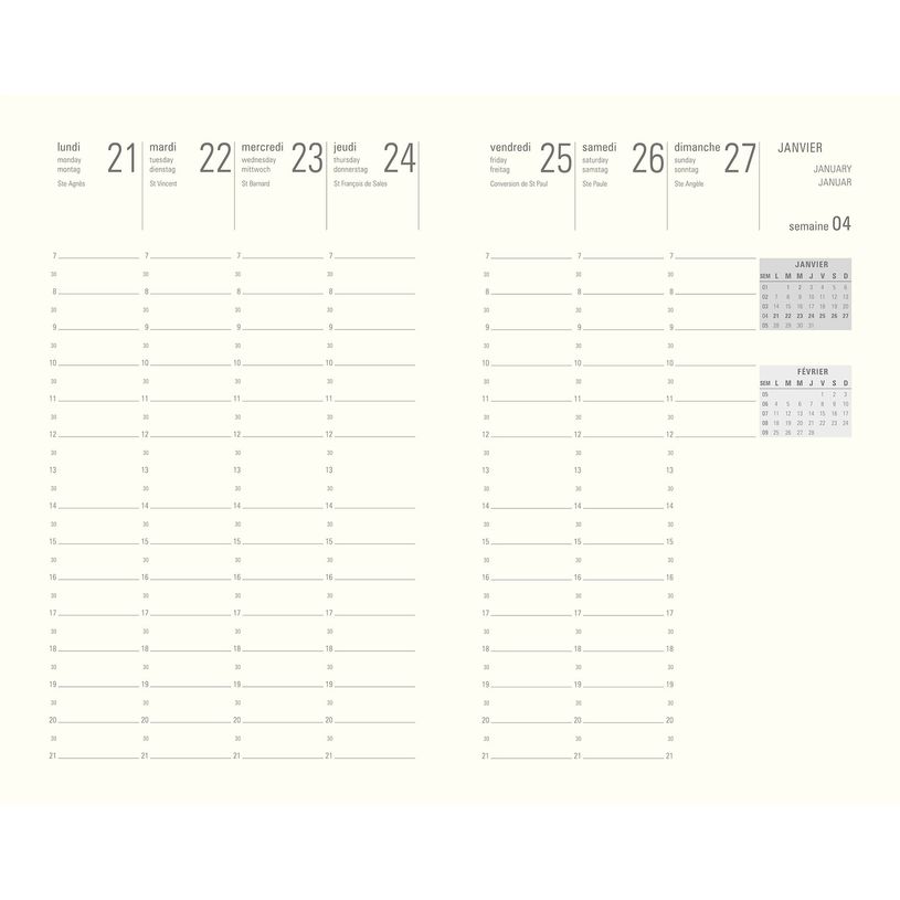3664447103709-Agenda Stan - 1 semaine sur 2 pages - 13,4 x 21 cm - disponible dans différentes couleurs -P_79408799_6-4