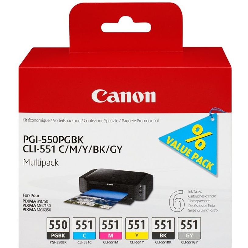 8714574623207-Canon CLI-551/PGI-550 - Pack de 6 - noir, noir photo, gris, cyan, magenta, jaune - cartouch-P_79408854_1-0