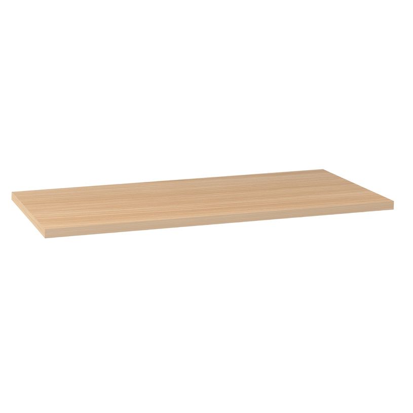 0400794088572-Caisson bout de bureau SUNDAY blanc + top L95 cm imitation Chêne - P 60 cm - 3 tiroirs-P_79408857_2-1