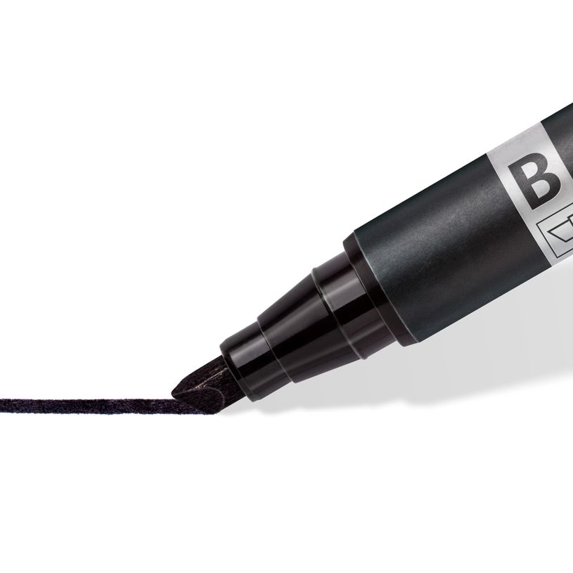 4007817186398-STAEDTLER LUMOCOLOR Duo - Marqueur permanent - double pointe fine et biseautée - noir-P_79408910_3-2