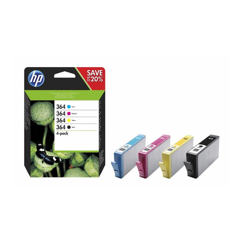 0889894419408-HP 364 Pack de 4 - noir et 3 couleurs - cartouche d'encre originale (N9J73AE)-P_79409110_53-34
