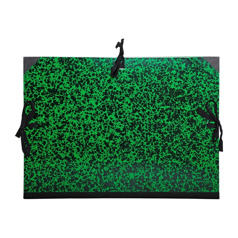 2012349333211-Exacompta - Carton à dessin - 26 x 33 cm - vert - fermeture par cordons-P_79409395_1-0