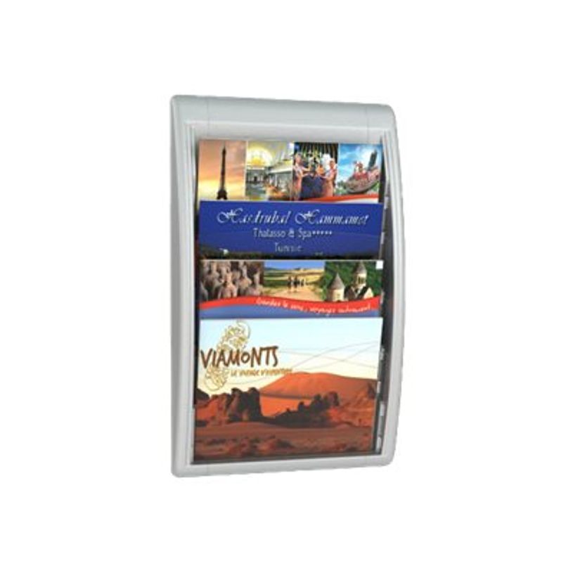 3660141133394-Présentoir mural Quick Fit pour documents 24 x 32 cm paysage - 4 compartiments - anthracit-P_79409428_1-0