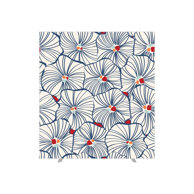 3660141945294-Cloison de séparation EASYSCREEN - L160 x H174 cm - bouquet blanc-P_79409478_1-0