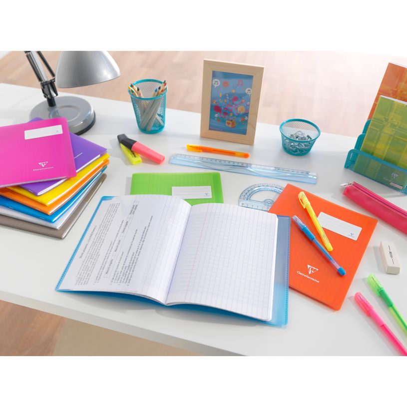 3037929814019-Clairefontaine Koverbook - Cahier polypro 24 x 32 cm - 96 pages - grands carreaux (Seyes) - dispon-P_79409491_13-12
