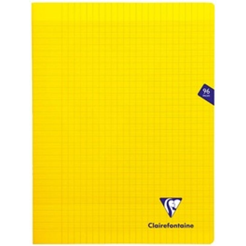 3329683433613-Clairefontaine Mimesys - Cahier polypro 24 x 32 cm - 96 pages - grands carreaux (Seyes) - j-P_79409500_1-0