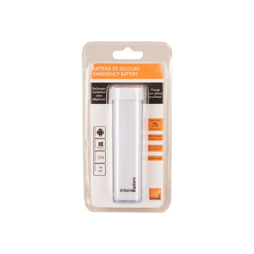 3760170852638-Urban Factory Power Bank Easy 2000mAh White - banque d'alimentation-P_79409543_5-4