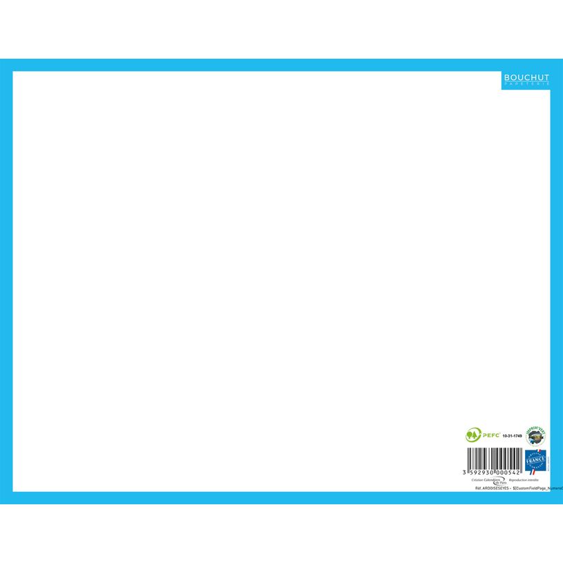 3592930000542-Ardoise Quadrillage Seyes - 21 x 26,5 cm - Bouchut--1