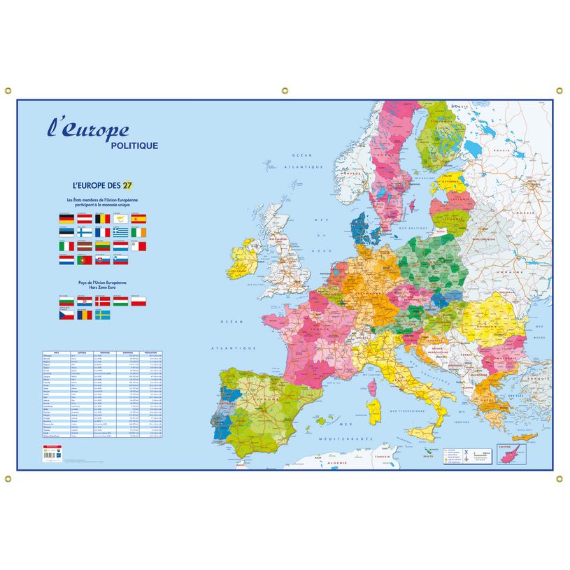 3592930008630-Carte muette Europe Monde - 98 x 138 cm - Bouchut--0