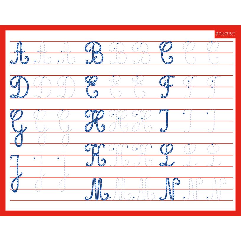 3592930010350-Ardoise Majuscules Cursives - 21 x 26,5 cm - Bouchut--0