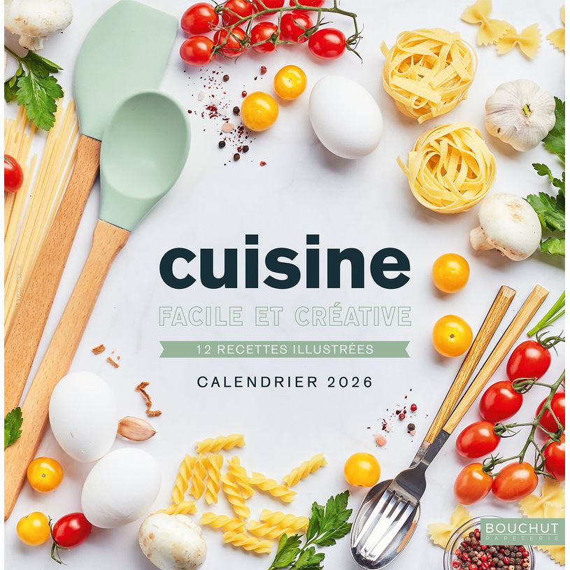 3592930027082-Calendrier illustré BOUCHUT 30 x 30 cm CUISINE Pefc 70 %--0