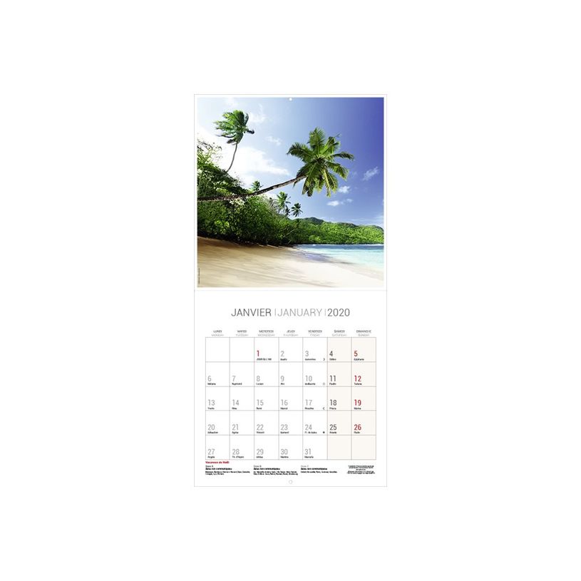 3592930027280-Calendrier illustré BOUCHUT 15 x 15 cm DESTINATIONS DE REVE Pefc 70 %-P_79409616_1-6