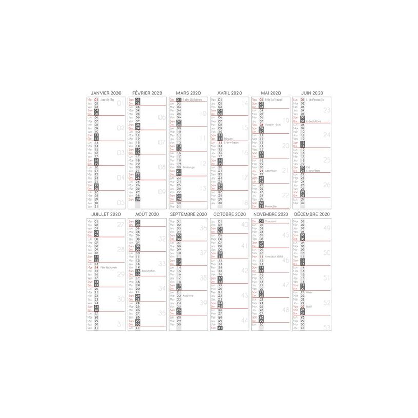 3592930027280-Calendrier illustré BOUCHUT 15 x 15 cm DESTINATIONS DE REVE Pefc 70 %-P_79409616_2-11