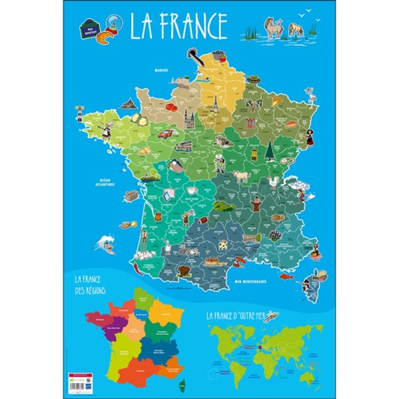 3592930007800-Bouchut - Poster pédagogique effaçable - 52 x 76 cm - France-P_79409623_1-0