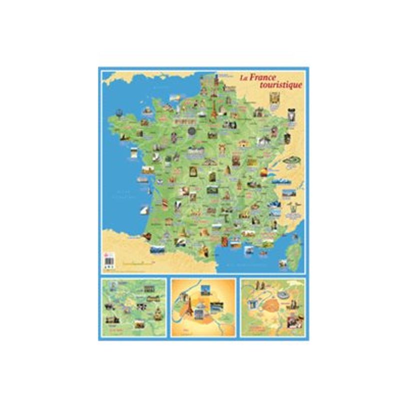 3592930008661-CBG - Carte souple France tourisme - 660 x 845 mm-P_79409631_1-0