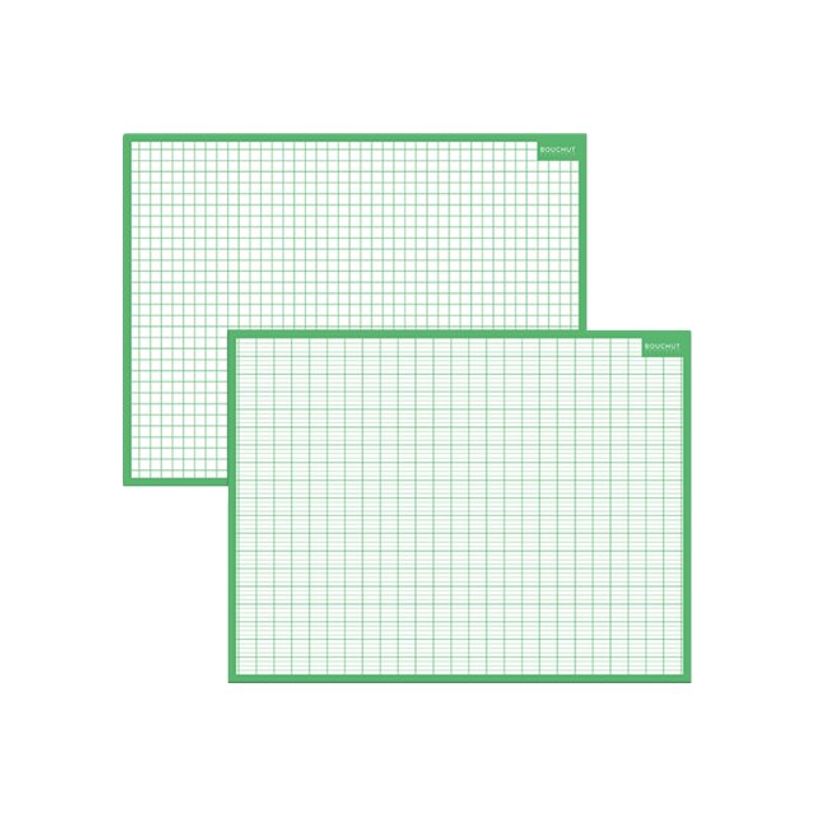 3592930010046-Bouchut - Ardoise médium - Séyès/Quadrillage - 32 x 42 cm - double face - vert-P_79409658_1-0