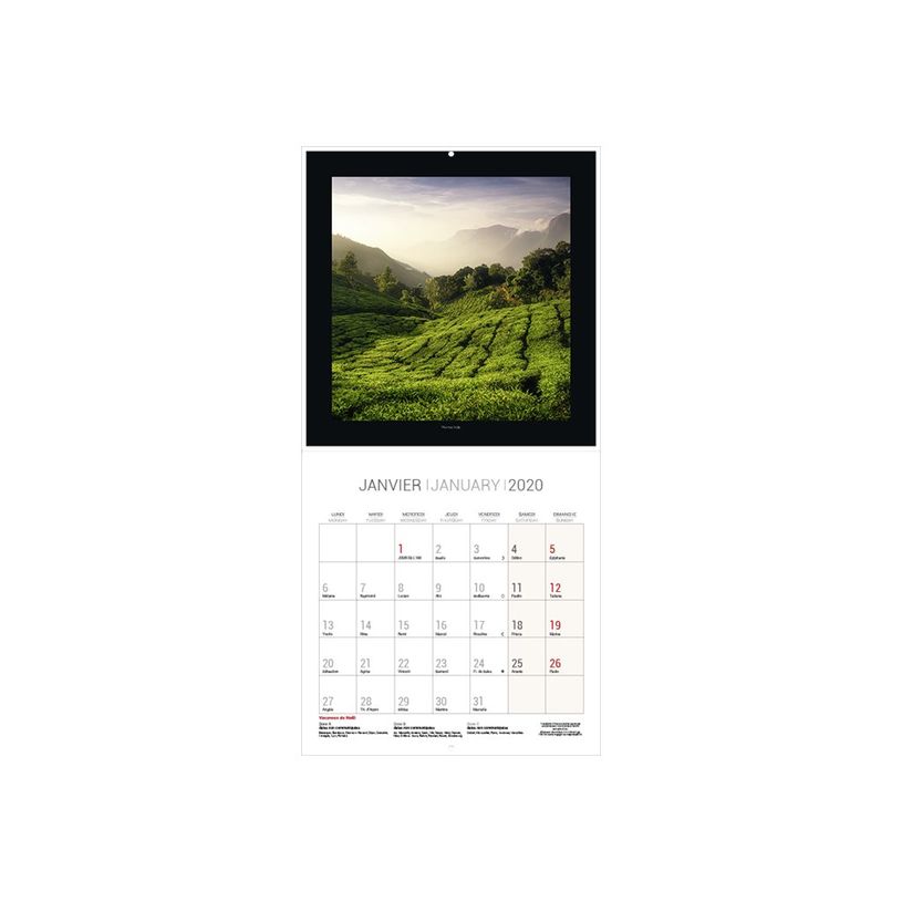 3592930029192-Calendrier illustré BOUCHUT 30 x 30 cm EVASION Pefc 70 %-P_79409679_5-13