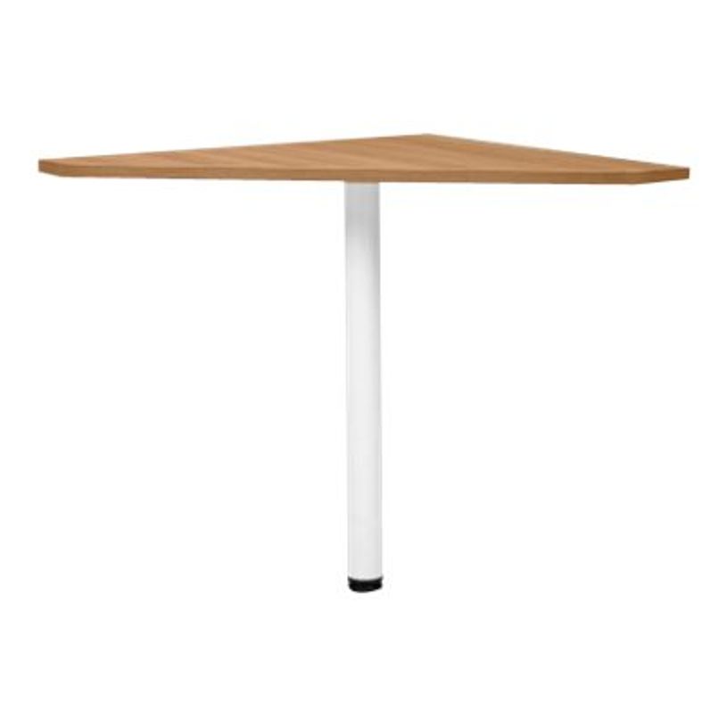 3483600722652-Angle de liaison de bureau 90° YES ! - Pied fixe blanc - Merisier-P_79409687_1-0