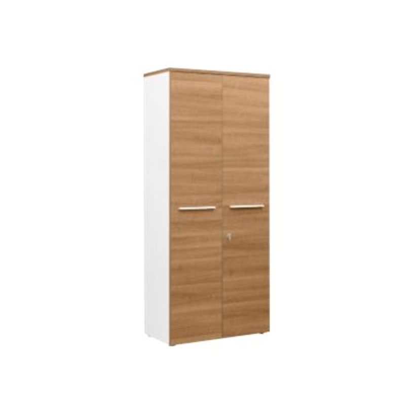 2012349335994-Armoire hautes YES ! - L80 x H187 x P42 - 2 portes - Façade et dessus merisier-P_79409691_1-0