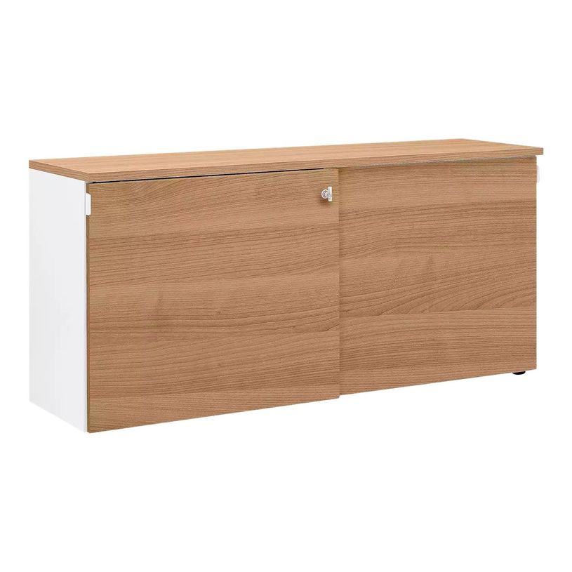 3483600722799-Crédence YES ! - L160 x H75 x P45 - 2 portes coulissantes - Façade et dessus Merisier-P_79409713_1-0