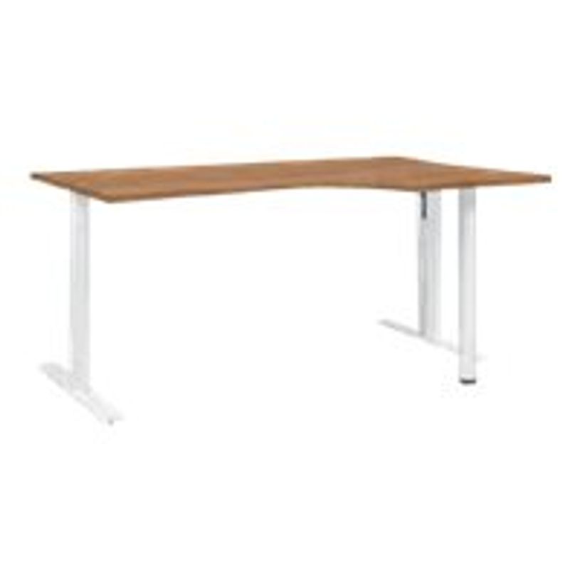 2012349337202-Bureau compact 90° - YES ! - pieds ajustables blancs - retour droit - chêne royal-P_79409740_1-0