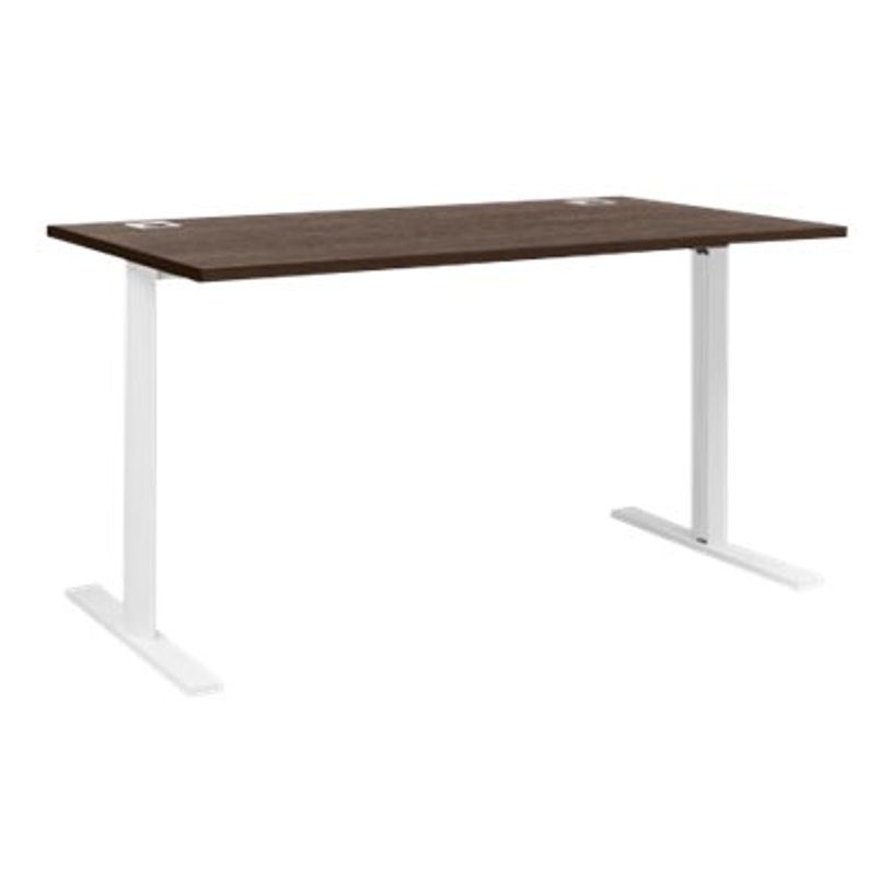 2012349337554-Bureau - YES ! - 140 cm - pieds fixes blancs - Chêne royal-P_79409754_1-0