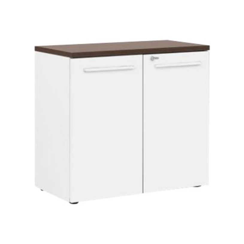 2012349337981-Rangement bas - YES ! - 2 portes - façade blanche - dessus chêne royal-P_79409772_1-0