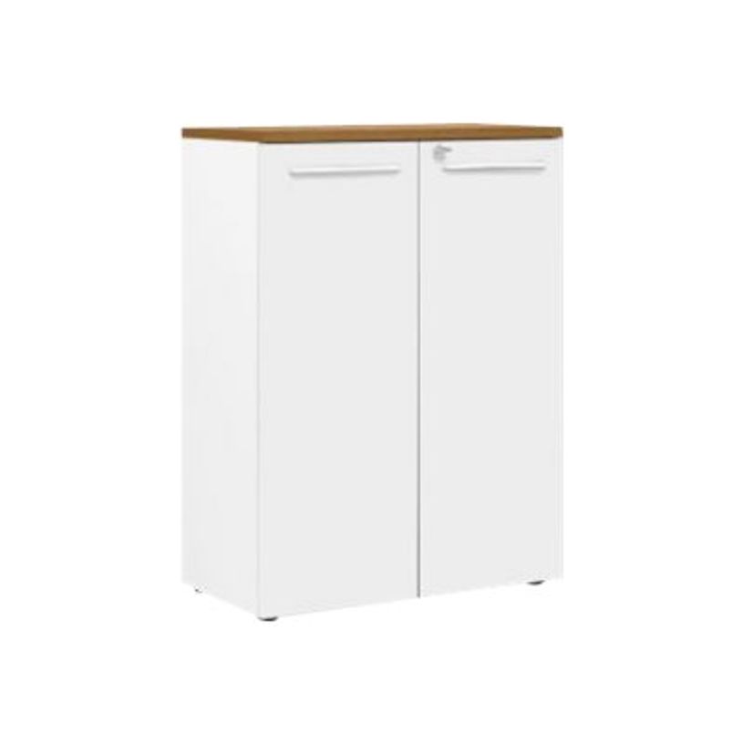 2012349338148-Rangement mi-hauteur YES ! - L80 x H109 x P42 - 2 portes - Façade blanche - Dessus Merisie-P_79409779_1-0