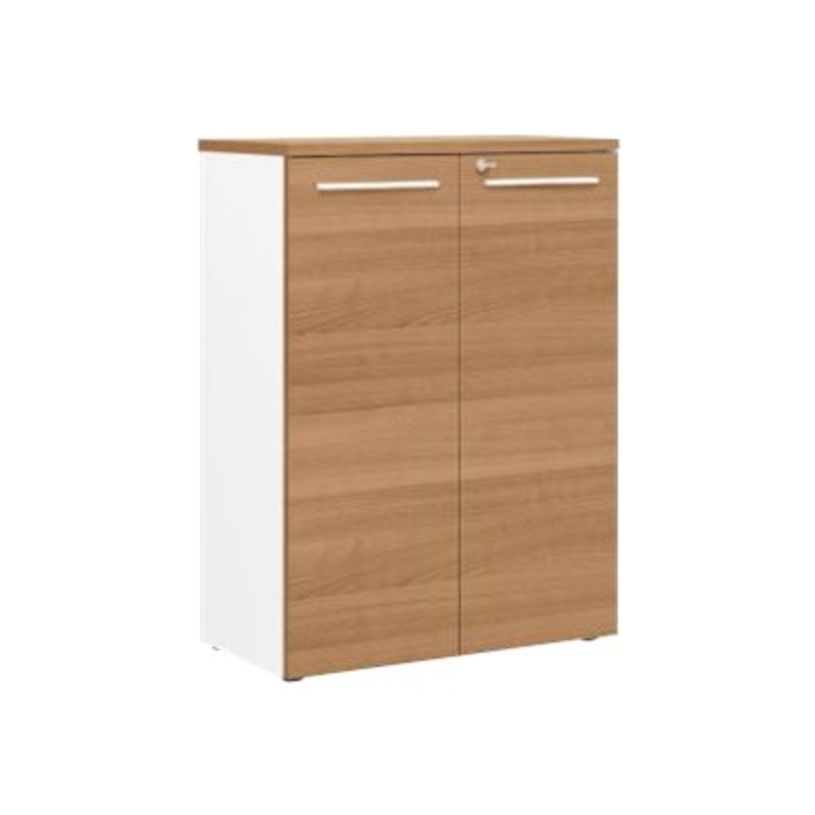 2012349338193-Armoire mi-haute YES ! - L80 x H109 x P42 - 2 portes - Façade et dessus merisier-P_79409781_1-0