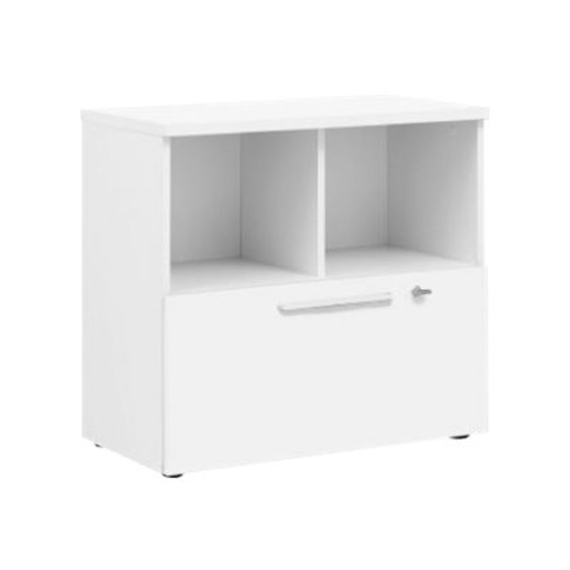 3483600706416-Rangement bas YES ! - L80 x H74 x P42 - 2 cases / 1 tiroir - Façade et dessus blanc-P_79409802_1-0