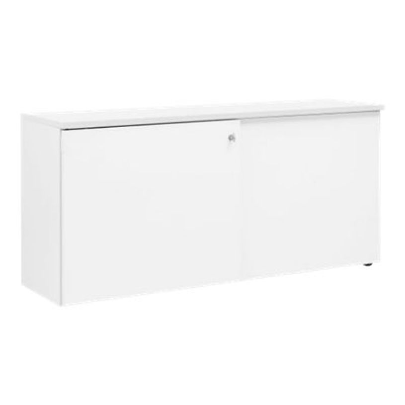 3483600706508-Crédence YES ! - L160 x H75 x P45 - 2 portes coulissantes - Façade et dessus Blanc-P_79409805_1-0